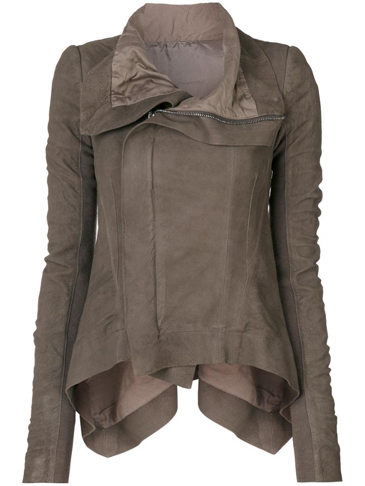 Rick Owens Biker Jacket - Brown