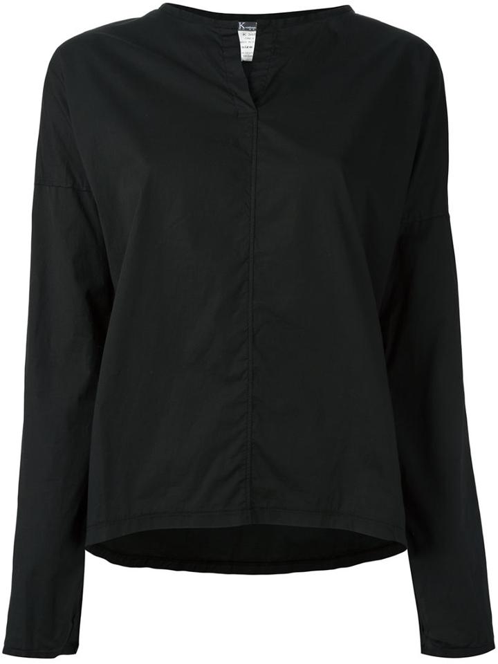 Kristensen Du Nord Slit Neck Longsleeved Blouse