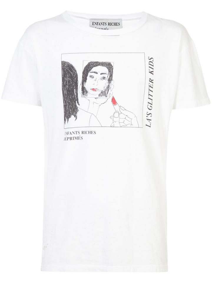Enfants Riches Déprimés La's Glitter Kids T-shirt - White