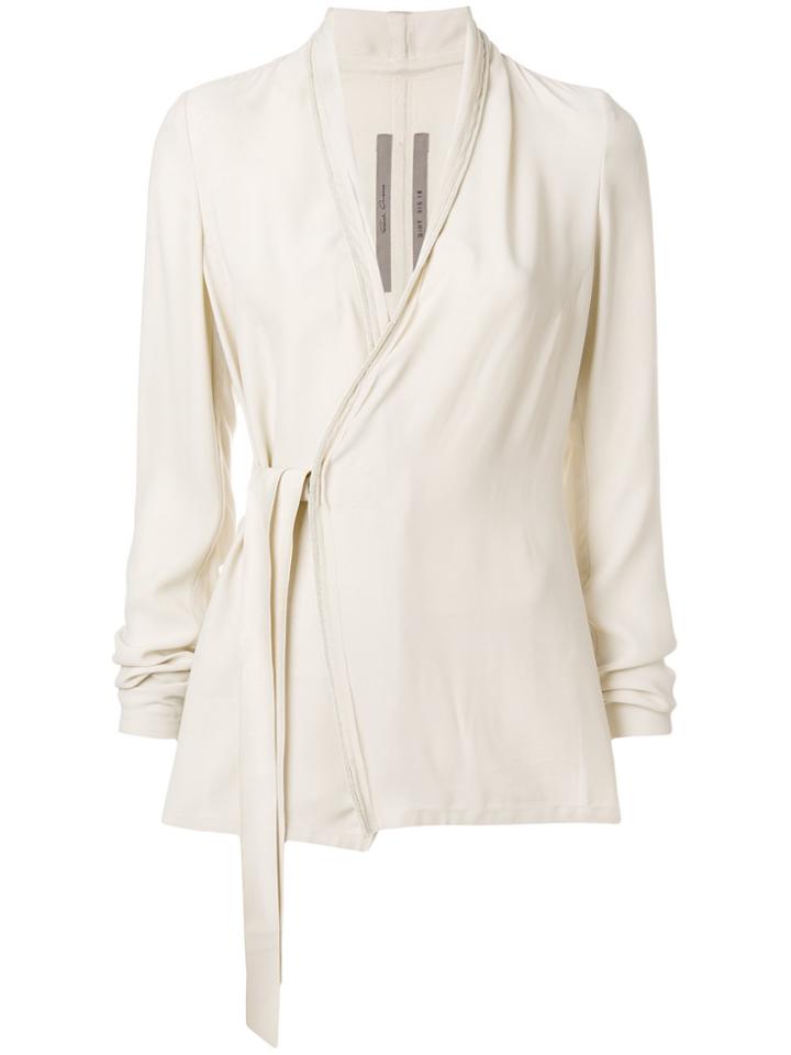 Rick Owens Wrap Tie Jacket - Nude & Neutrals