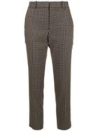 Theory Printed Slim-fit Trousers - Brown