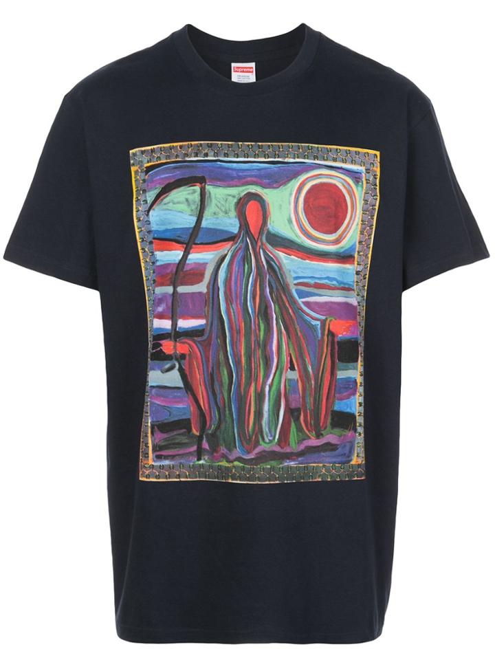 Supreme Reaper Print T-shirt - Blue