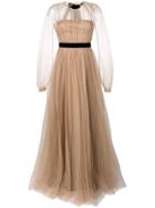 No21 Tulle Layered Gown - Neutrals