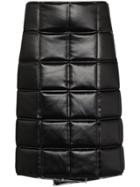 Bottega Veneta Quilted Wrap Midi Skirt - Black
