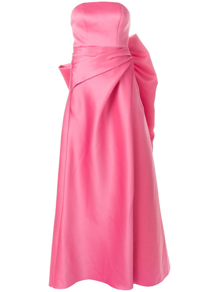 Viktor & Rolf Soir Dramatic Bow Column Gown - Pink & Purple