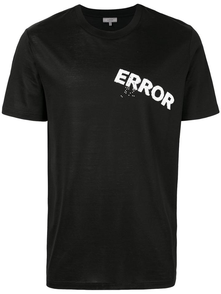 Lanvin Embroidered Error T-shirt - Black