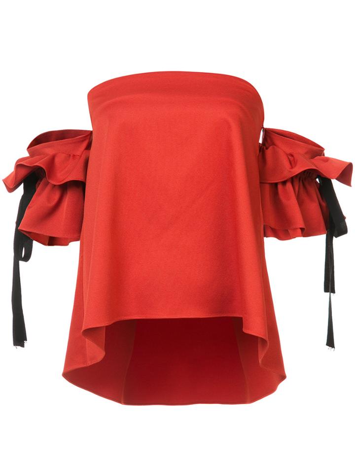 Sachin & Babi Marcela Strapless Top - Yellow & Orange