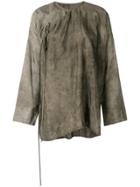 Uma Wang Tanesha Tie Dye Oversize Top - Grey