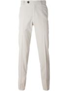 Brunello Cucinelli Pleated Button Fasten Tailored Trousers, Men's, Size: 50, Nude/neutrals, Cotton/polyester