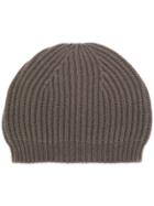 Rick Owens Fitted Knitted Hat - Grey
