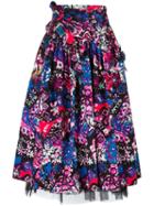 Marc Jacobs Daisy Belted Skirt, Women's, Size: 0, Black, Cotton/spandex/elastane/silk/polyester