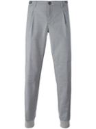 Eleventy Drawstring Tapered Joggers, Men's, Size: 34, Grey, Cotton/spandex/elastane