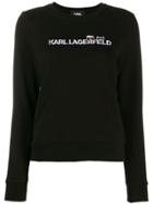 Karl Lagerfeld Ikonik Logo Sweatshirt - Black
