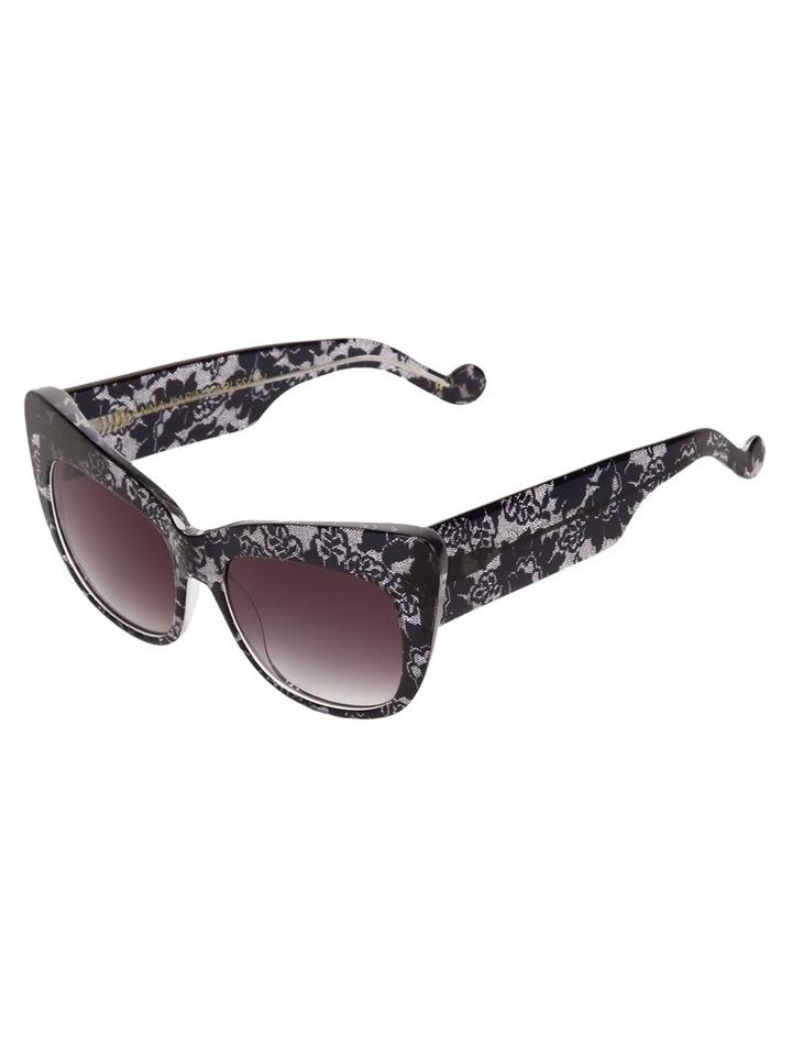 Anna Karin Karlsson 'alice Goes To Cannes' Sunglasses, Women's, Black, Plastic