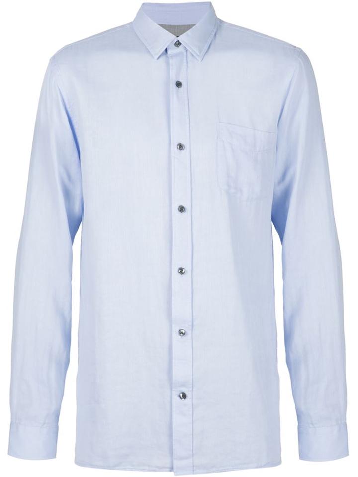 Vince Pocket Shirt, Men's, Size: L, Blue, Cotton