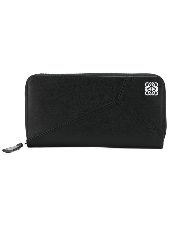Loewe Puzzle Zip Arount Wallet - Black
