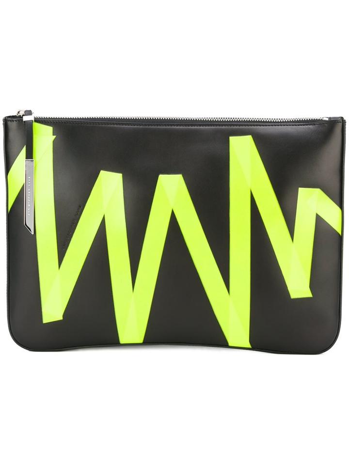Christopher Kane Gaffa Tape Clutch, Women's, Black
