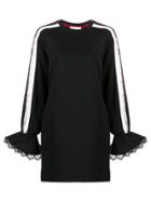 No Ka' Oi Appliqué Detail Jersey Dress - Black