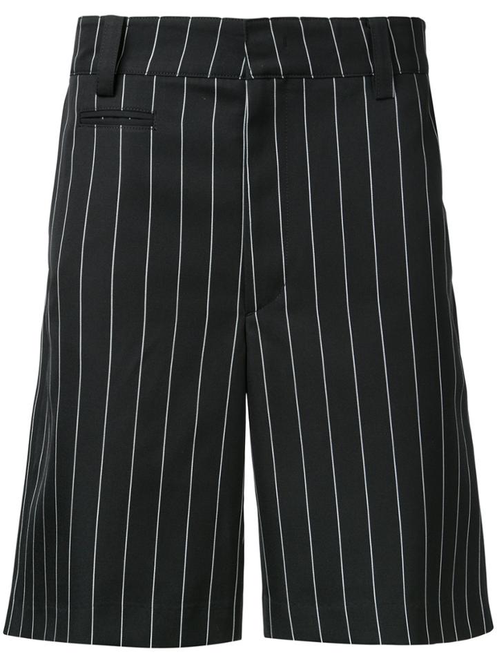 Juun.j Pinstripe Shorts - Black