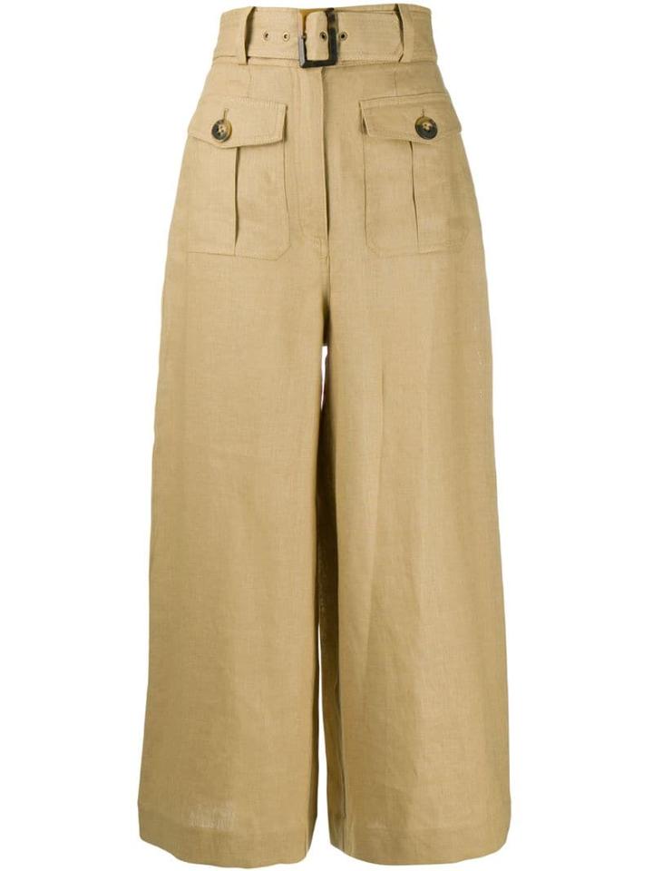 Zimmermann High Waisted Trousers - Brown