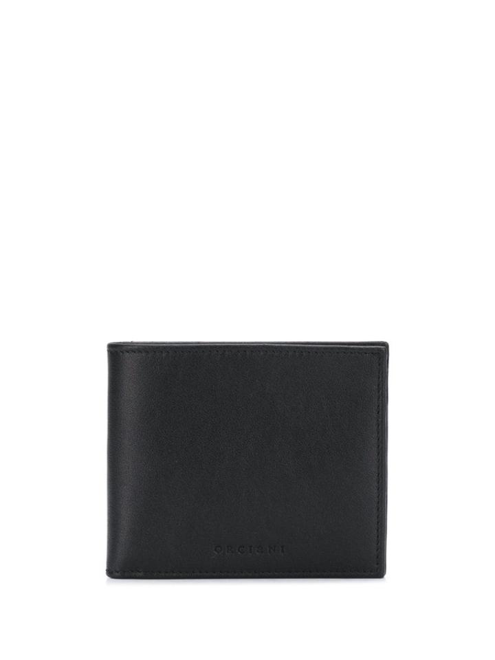 Orciani Logo Embossed Wallet - Black