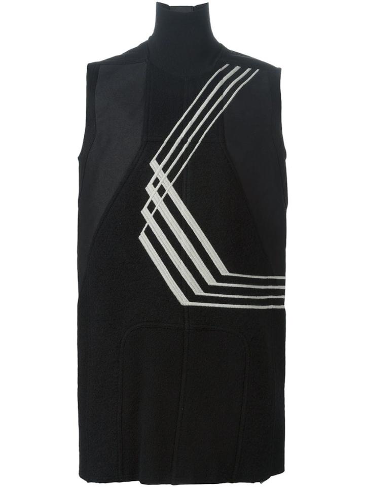 Rick Owens Embroidered Sleeveless Knit Top - Black