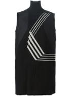 Rick Owens Embroidered Sleeveless Knit Top - Black