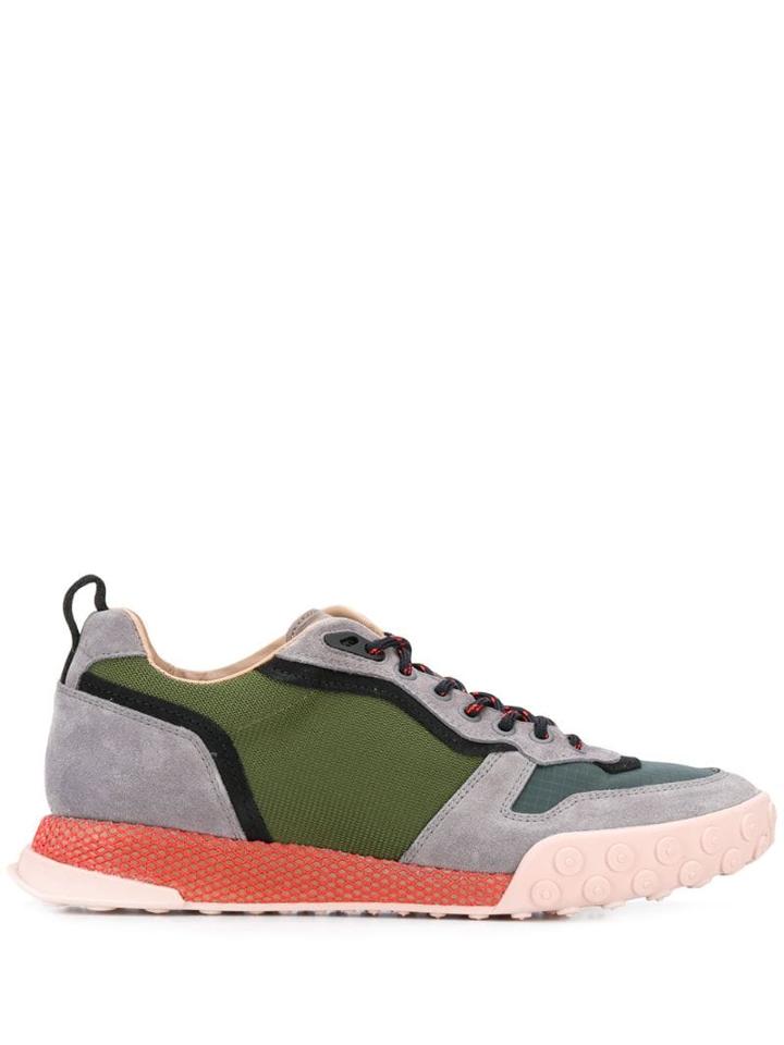 Lanvin Panelled Low-top Sneakers - Grey
