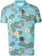 Altea Floral Print Polo Shirt - Blue