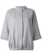 Eleventy Collarless Cropped Jacket