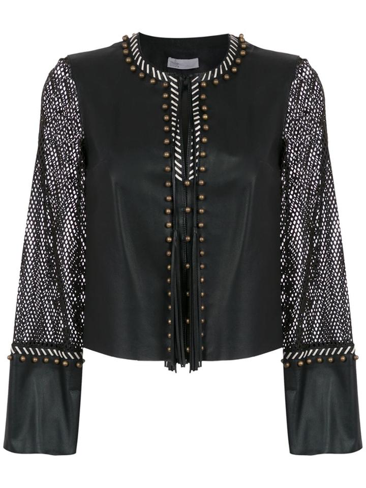 Nk Leather Blouse - Black