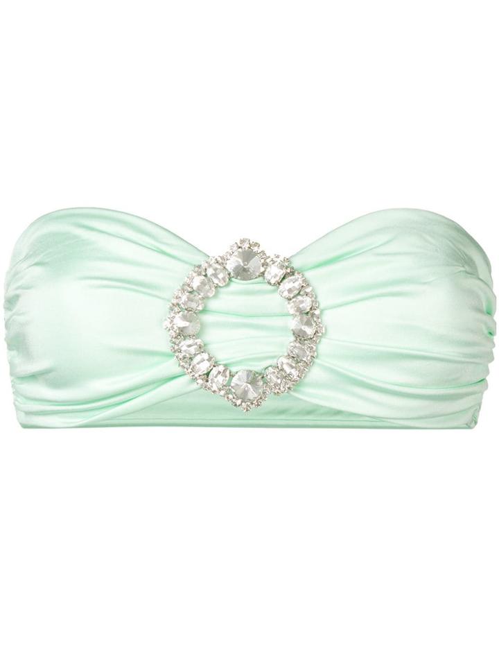 Vivetta Strapless Bikini Top - Green