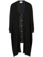 Jc De Castelbajac Vintage Two Tone Buttoned Cardigan - Black
