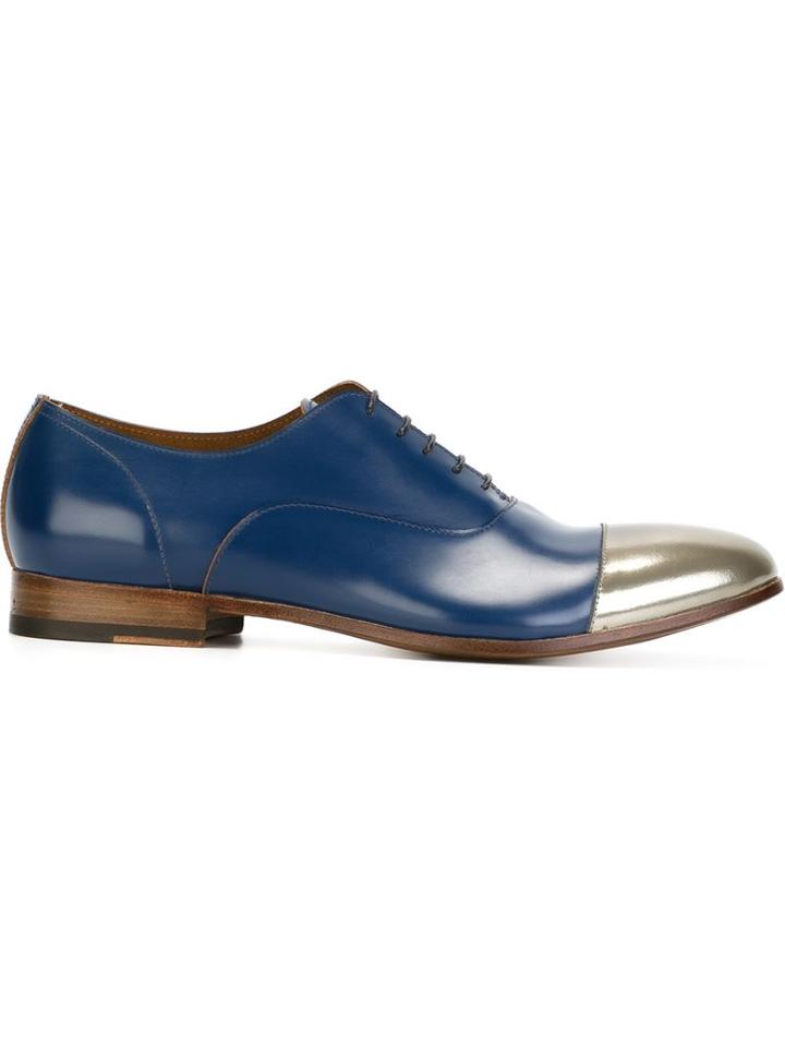 Raparo Metallic Cap-toe Oxford Shoes