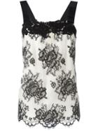 Twin-set Lace Overlay Floral Top