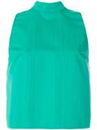 Msgm Giant Bow Sleeveless Blouse - Green