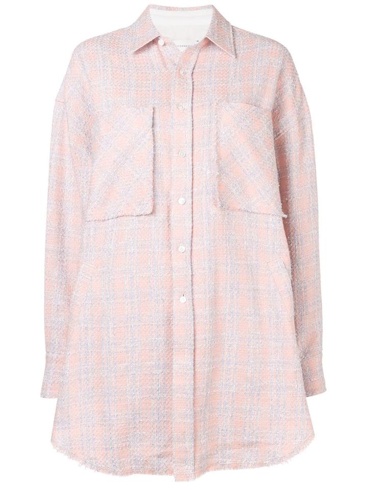 Faith Connexion Oversized Check Shirt - Pink