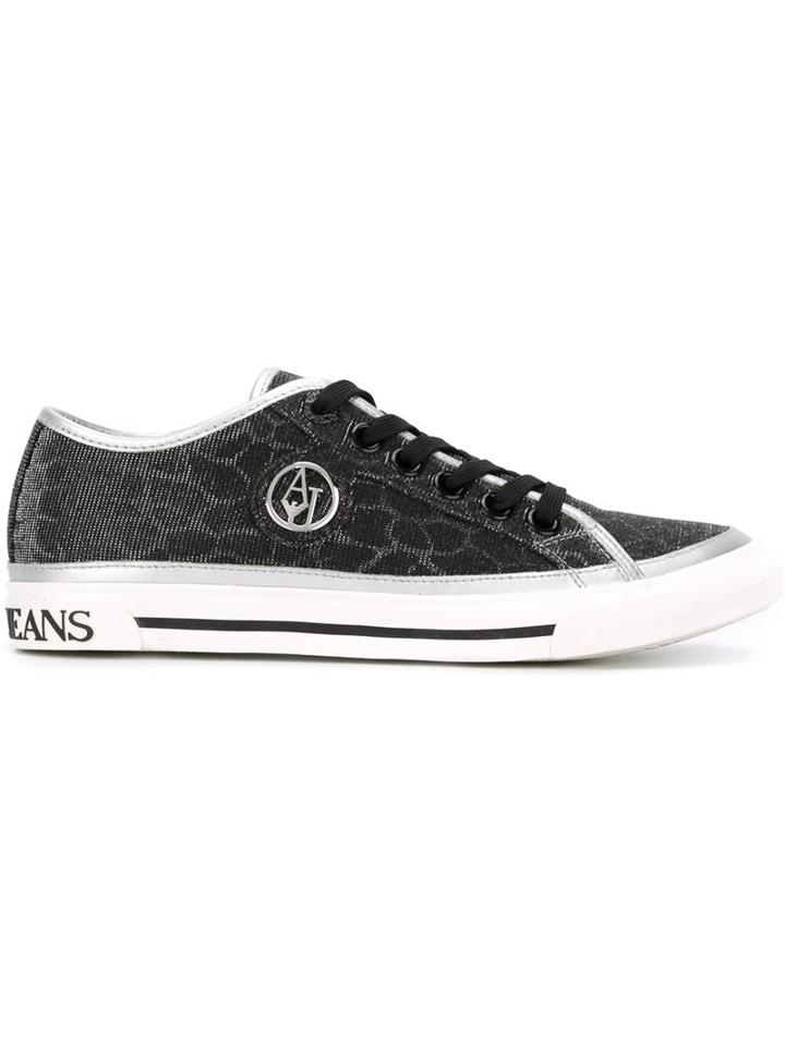 Armani Jeans Metallic Low-top Sneakers