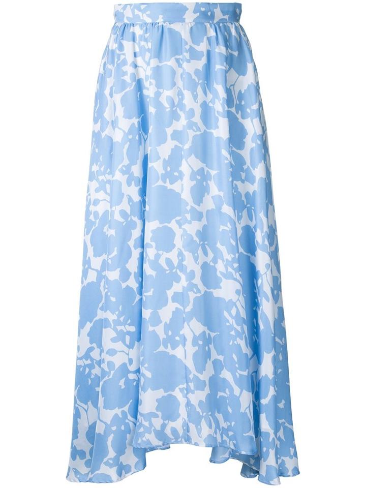 Macgraw Jardin Skirt, Women's, Size: 6, Blue, Silk/polyester