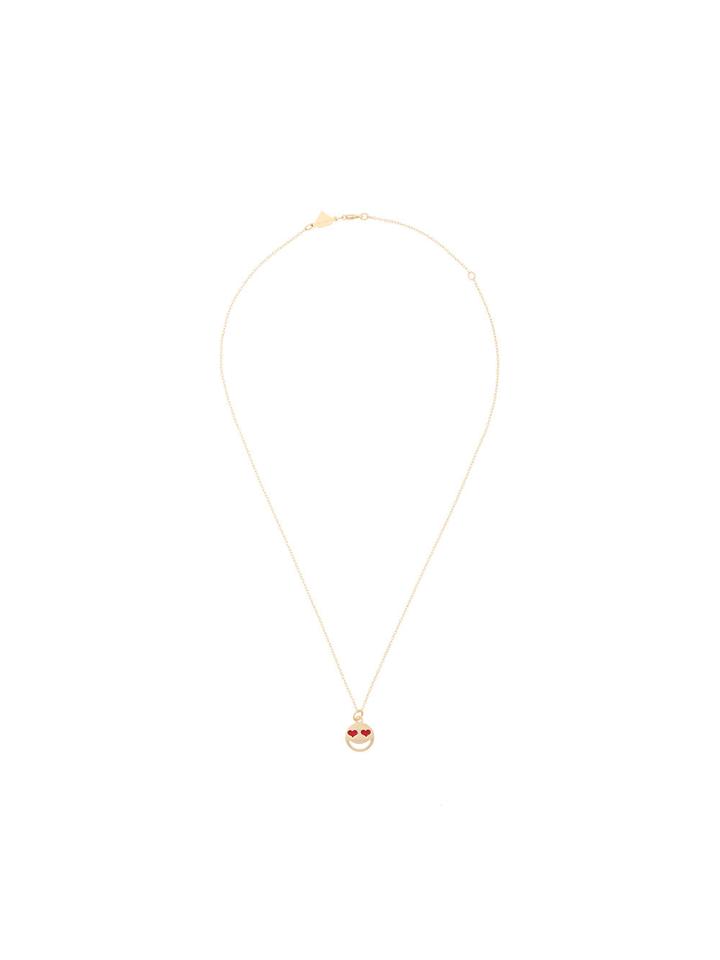 Alison Lou 14kt Gold Medium Love Struck Necklace - Metallic