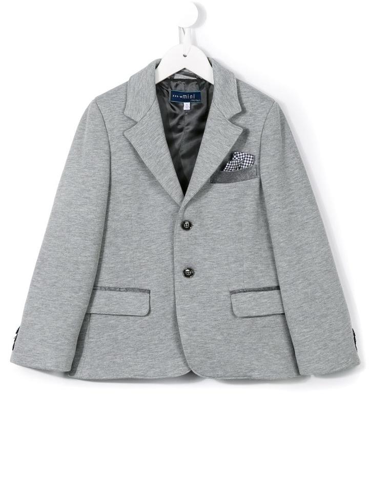 Simonetta Two Button Blazer, Toddler Boy's, Size: 2 Yrs, Grey