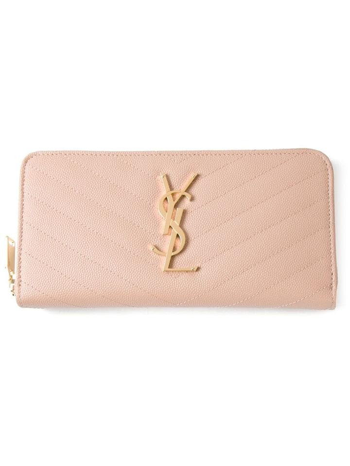 Saint Laurent 'monogram' Wallet - Pink