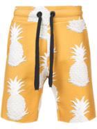 Osklen Pineapple Print Shorts - Yellow & Orange