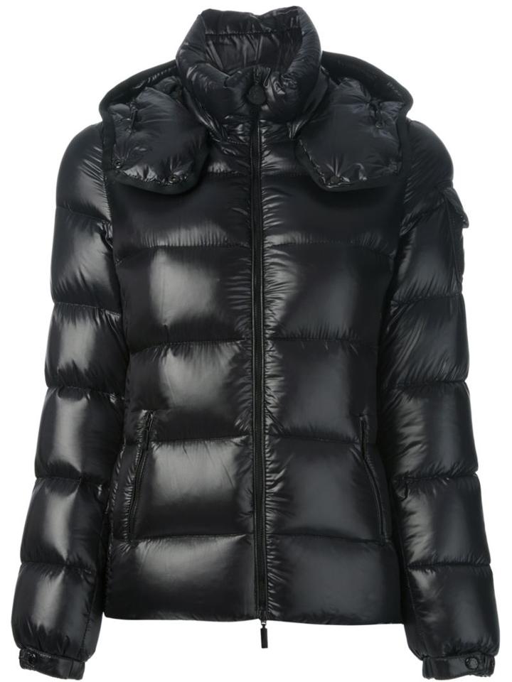 Moncler 'berre' Padded Jacket, Women's, Size: 4, Black, Feather Down/polyamide