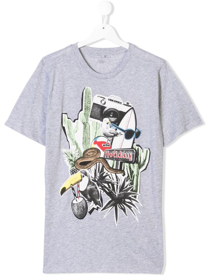 Stella Mccartney Kids Teen Holiday Inspired Print T-shirt - Grey