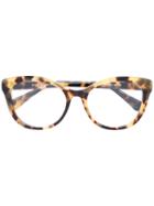 Dolce & Gabbana Cat Eye Frame Glasses, Nude/neutrals, Acetate/metal