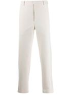 Maison Flaneur Tailored Straight Leg Trousers - White