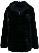 Liska Vanillia Trimmed Coat - Black