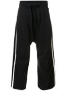 Osklen Side Stripe Track Pants, Men's, Size: Medium, Black, Cotton