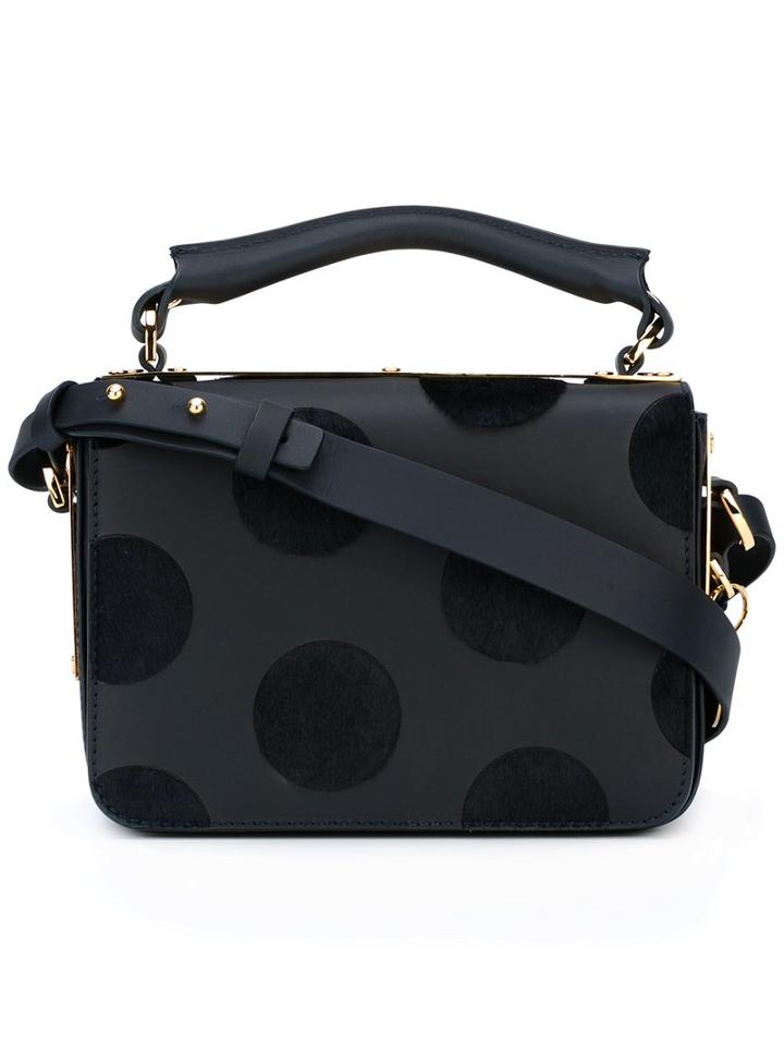 Sophie Hulme Dotted Tote Bag, Blue, Calf Leather/calf Hair